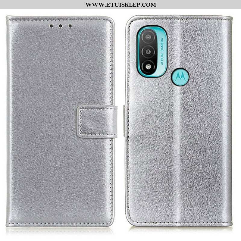 Etui Folio do Moto E40 / E30 / E20 Zwykła Sztuczna Skóra